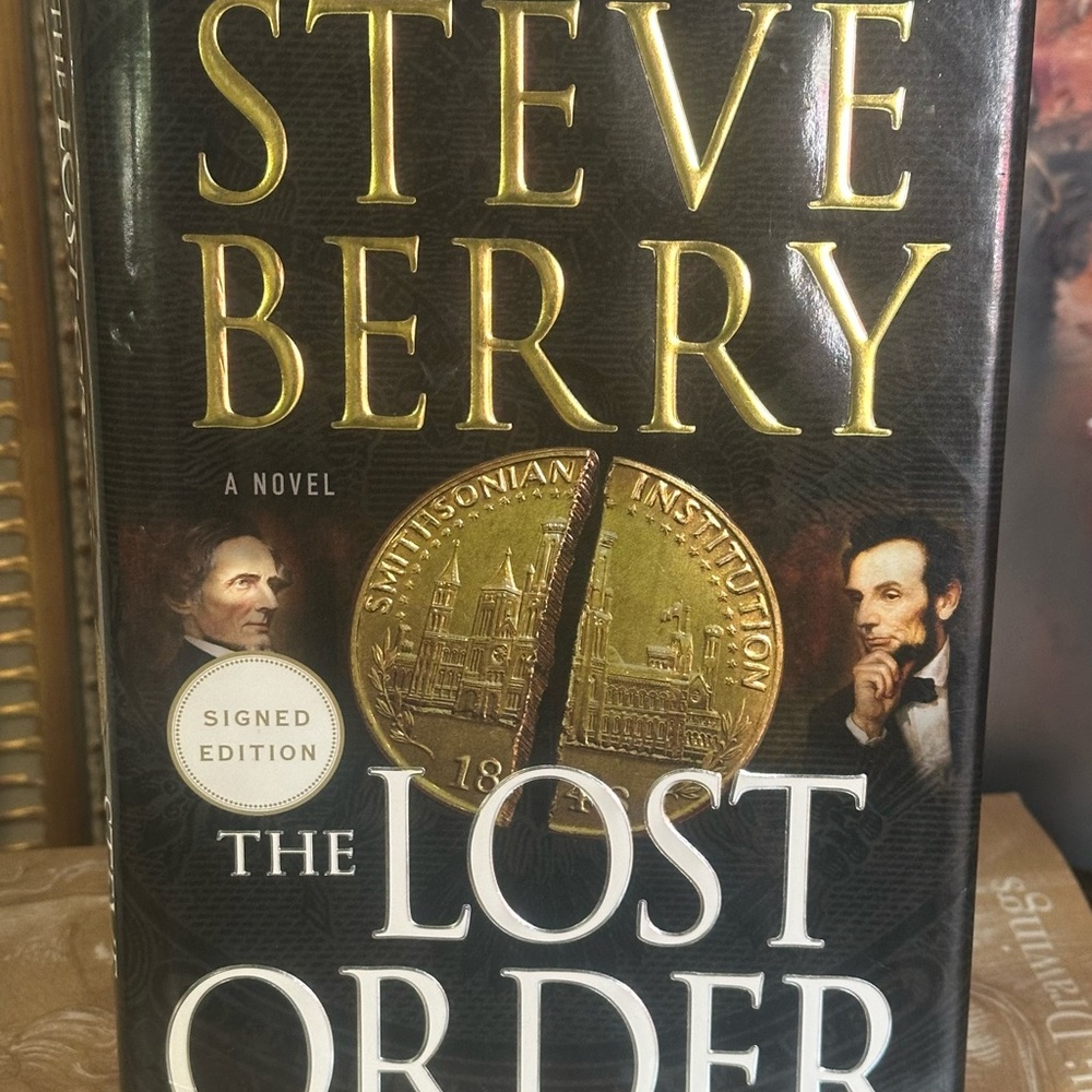 STEVE  BERRY  Signed  Book “THE LOST  ORDER"-2017 First Signed Edition Hardback!